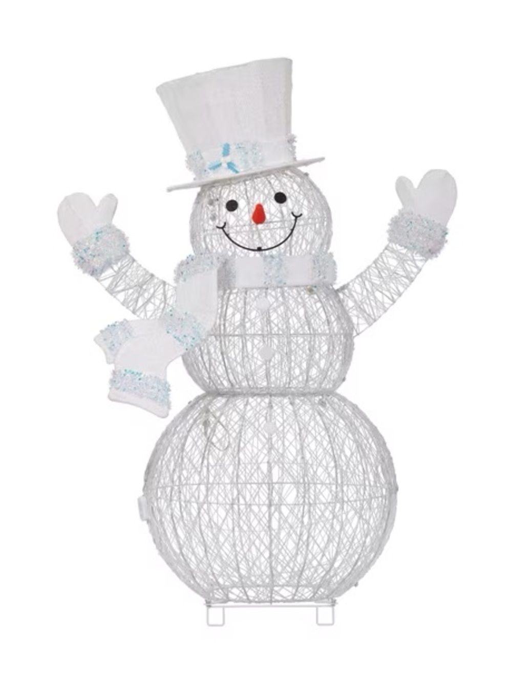 5' Pre-Lit Color Changing Snowman - Picture 6 of 7